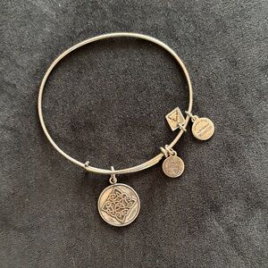 Alex and Ani Celtic Silver Charm Bangle Bracelet